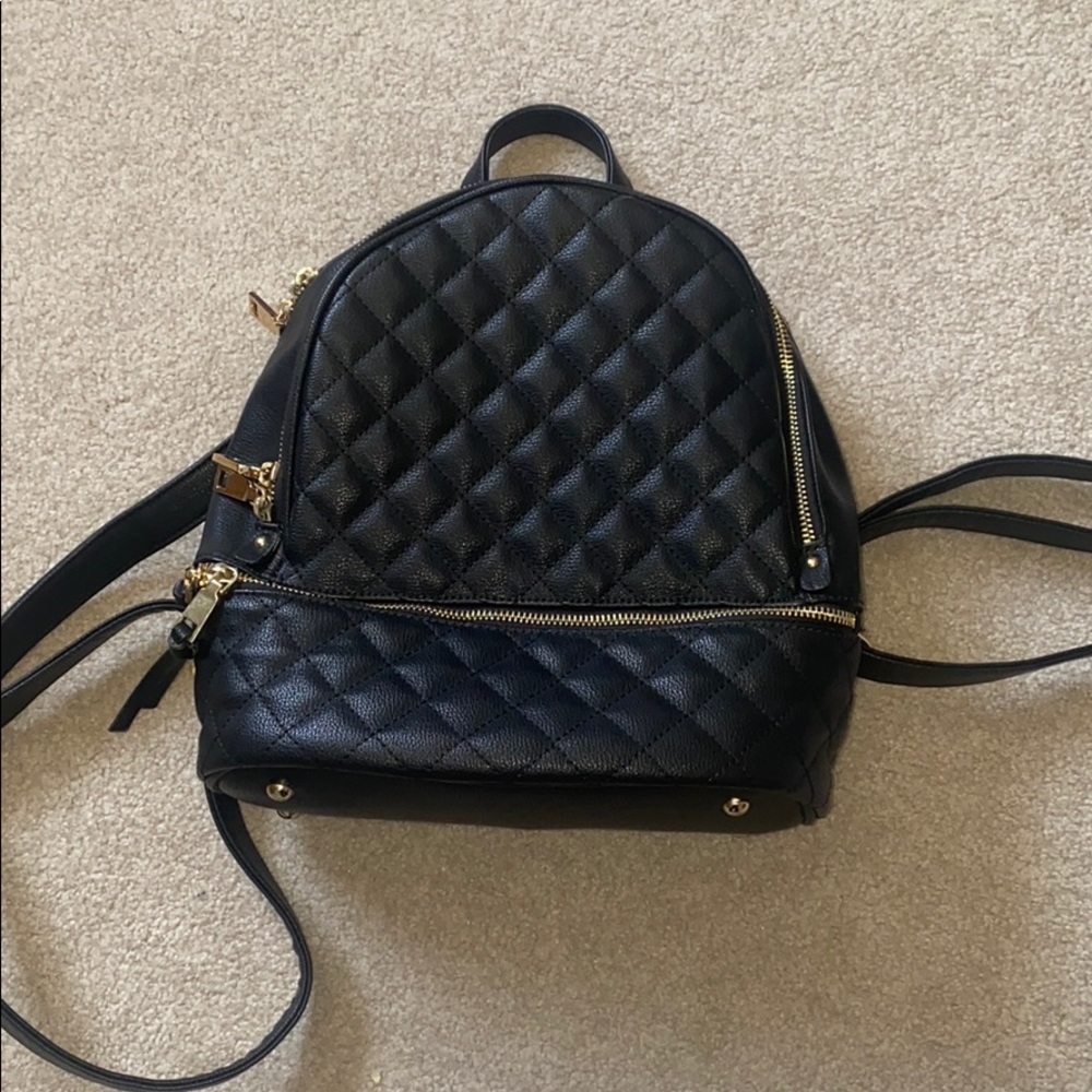 Cute leather backpack